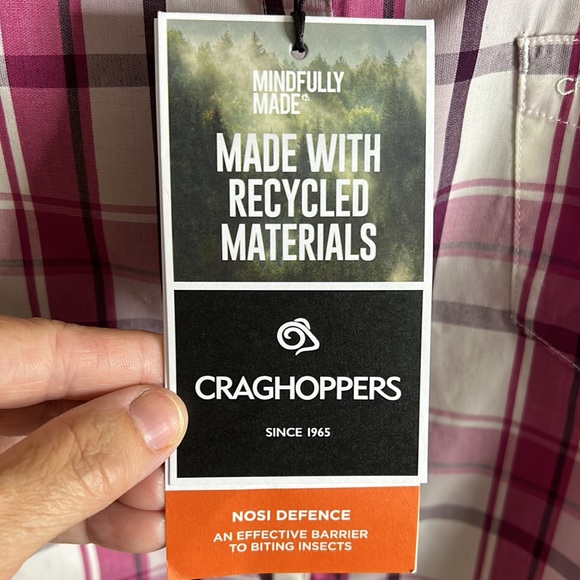 Craghoppers NWT Women’s Raspberry Check Shirt - Picture 4 of 12